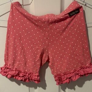 Matilda Jane Pink Ruffle Polka Dot Shorts